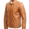 Tom Holland Tan Brown Leather Jacket - Image 3
