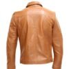 Tom Holland Tan Brown Leather Jacket - Image 4