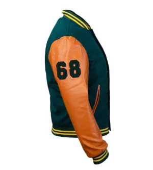Alternative view of Tommy Millner Letterman Varsity Bomber Jacket