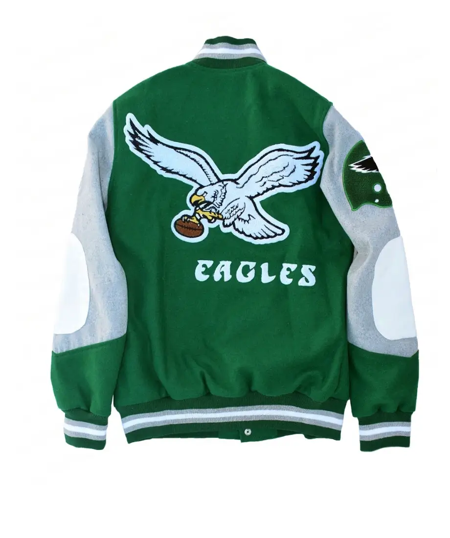 Princess Diana Philadelphia Eagles Varsity Jacket - Image 5