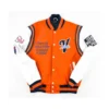 Virginia State University Motto 2.0 Orange Varsity Jacket