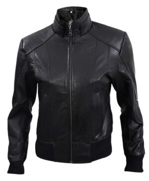 Alternative view of Heartland Amber Marshall Black Leather Jacket