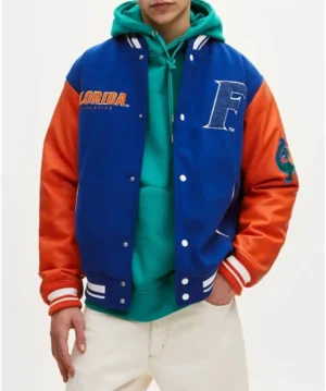 Alternative view of Gators Royal Blue Letterman Varsity Jacket