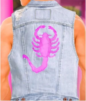 Alternative view of Ryan Gosling Barbie Blue Denim Vest