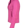 Margot Robbie Barbie Pink Leather Jacket - Image 3