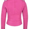 Margot Robbie Barbie Pink Leather Jacket - Image 4
