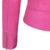 Margot Robbie Barbie Pink Leather Jacket - Image 7