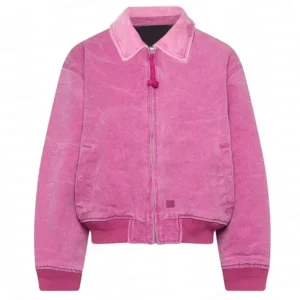 Alternative view of Ryan Gosling Barbie Pink Bomber Jacket