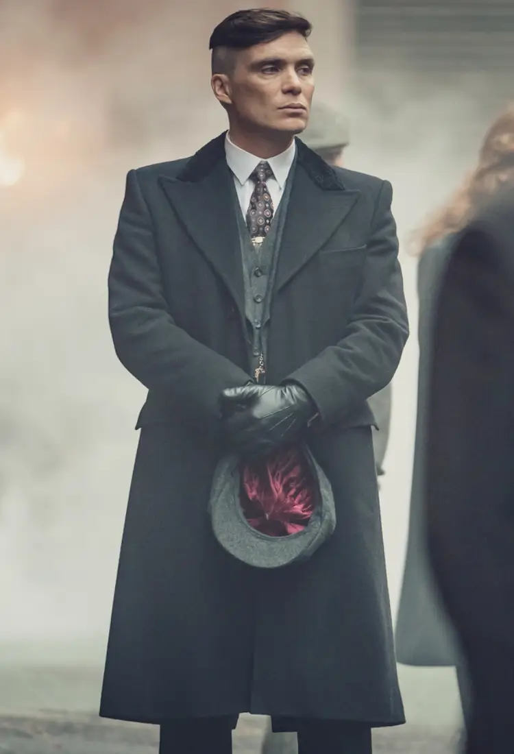 Alternative view of Thomas Shelby Peaky Blinders Black Coat