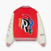 Represent Initial Letterman Red & White Varsity Jacket - Image 2