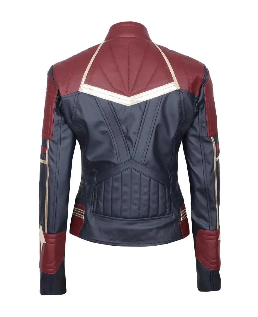 Avengers Endgame Captain Marvel Leather Jacket - Image 3