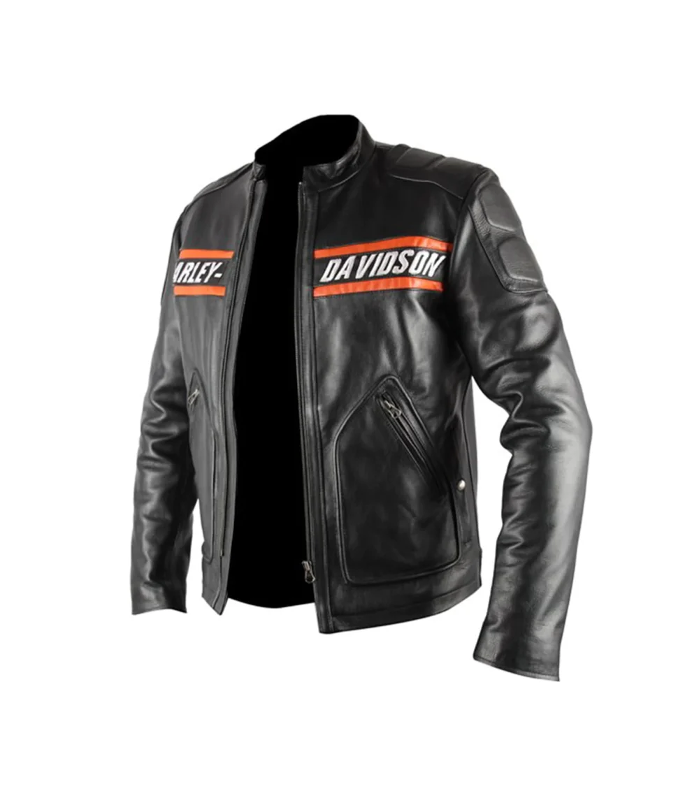 Alternative view of Bill Goldberg Harley Davidson Leather Jacket