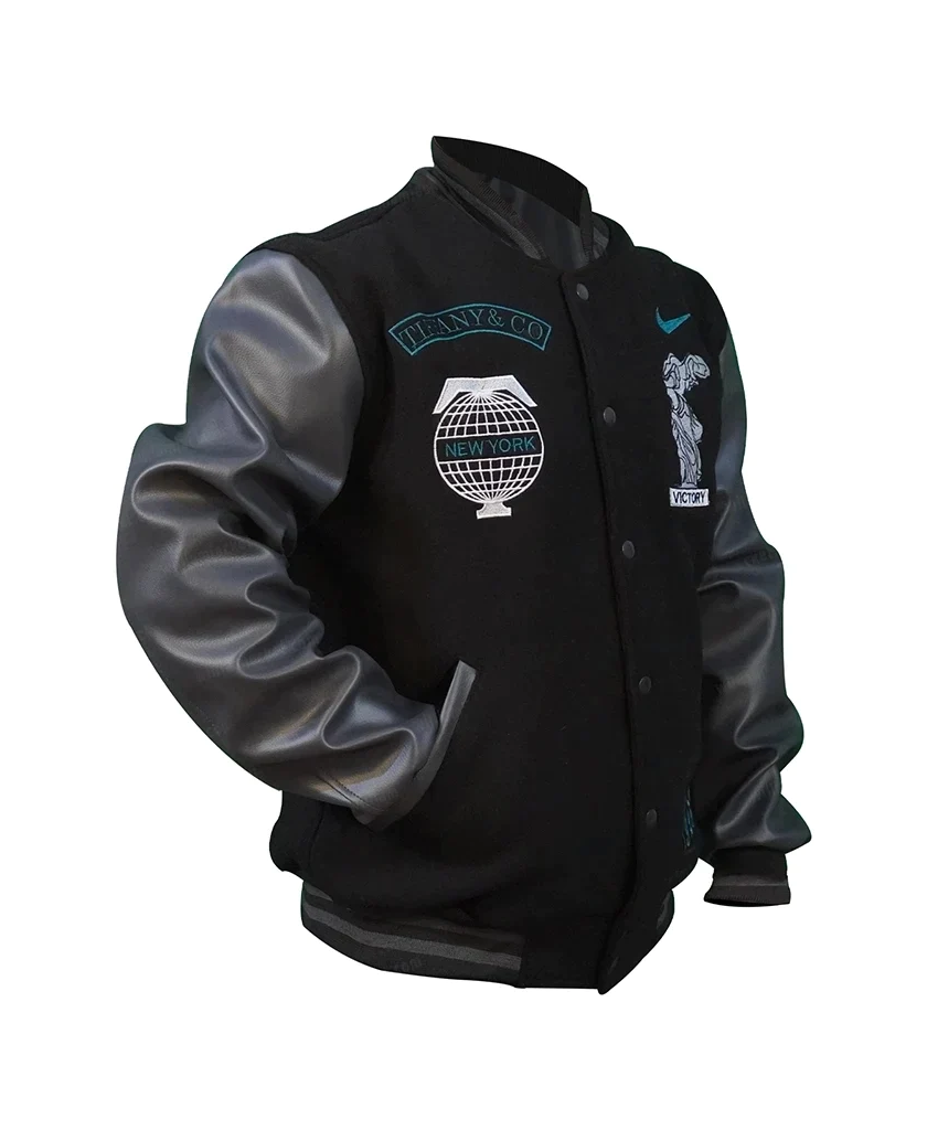 Erling Haaland Letterman Tiffany and Co Nike Jacket - Image 2