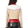 Fast X Ramsey Letterman Diesel colour-block Leather Jacket - Image 4