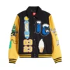 Ice-Cream Dollar Sign Letterman Varsity Jacket