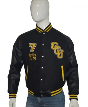 Alternative view of Justice League Cyborg Gotham City University Jacket