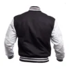 College Highschool Letterman Baseball Black & White Varsity Jacket - Image 3