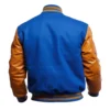 College Highschool Letterman Baseball Blue & Gold Varsity Jacket - Image 3