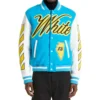 OFF-White Letterman Varsity Jacket - Image 3