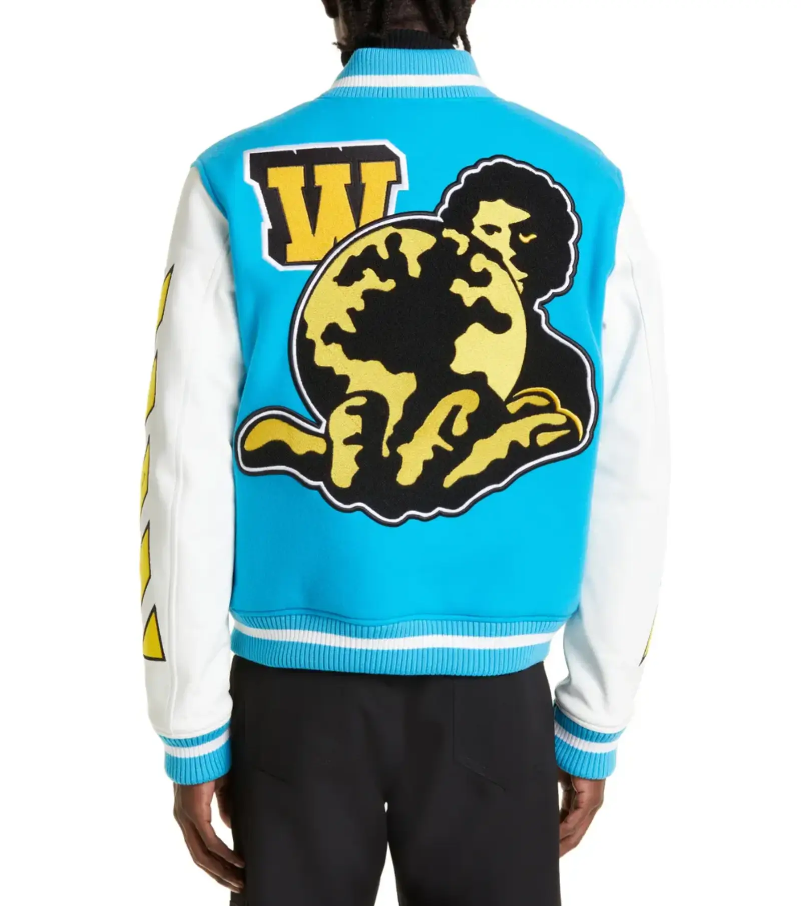 OFF-White Letterman Varsity Jacket - Image 6