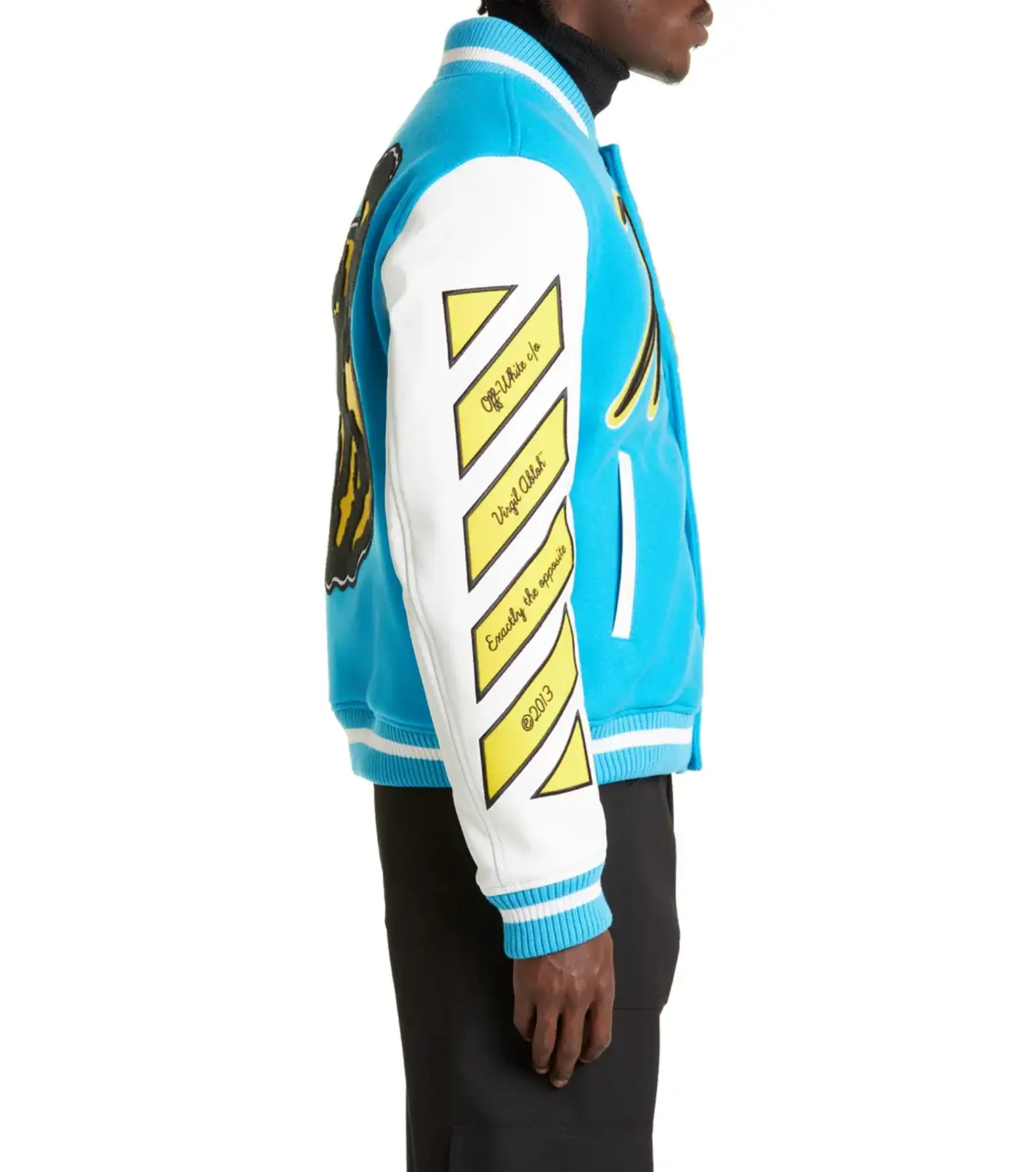 OFF-White Letterman Varsity Jacket - Image 4