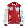 OFF-White Letterman Varsity Red & White Jacket
