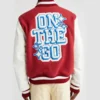 OFF-White Letterman Varsity Red & White Jacket - Image 7