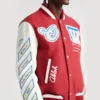 OFF-White Letterman Varsity Red & White Jacket - Image 5