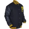 Pittsburgh Pirates Letterman Majestic Black Varsity Jacket - Image 2