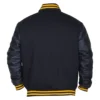 Pittsburgh Pirates Letterman Majestic Black Varsity Jacket - Image 4