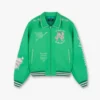 Represent Cherub Letterman Green Varsity Jacket