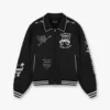 Represent Cherub Letterman Black Varsity Jacket