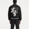 Represent Cherub Letterman Black Varsity Jacket - Image 4