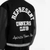 Represent Owners Club Letterman Black Varsity Jacket - Image 4