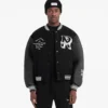 Represent Owners Club Letterman Black Varsity Jacket - Image 5