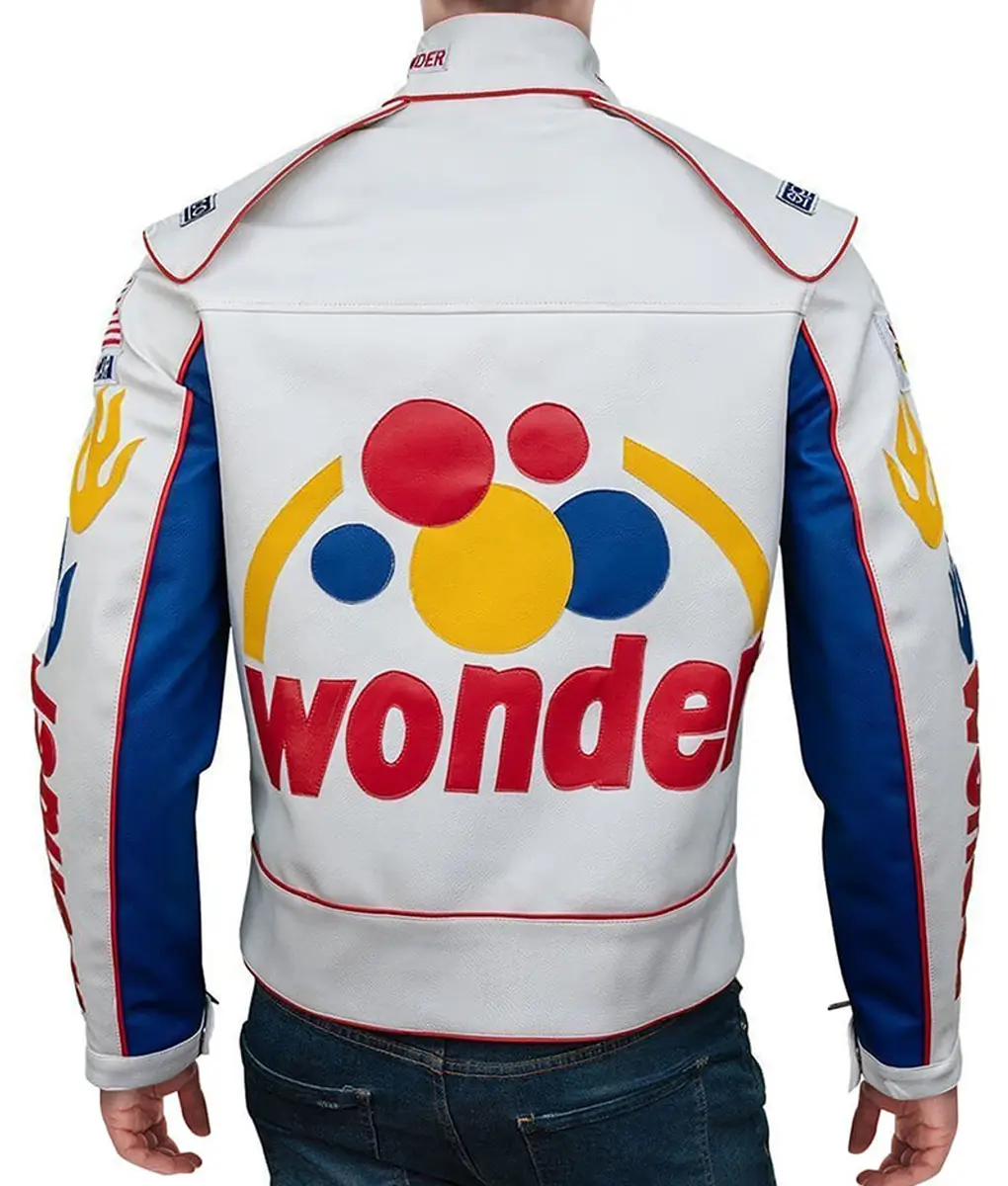 Ricky Bobby Wonder Bread Leather Jacket perfect for fans