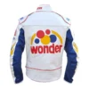 Ricky Bobby Wonder Bread Jacket with bold branding on the back