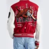 AMIRI Vintage Patch Letterman Red/Cream Wool & Leather Varsity Jacket - Image 6