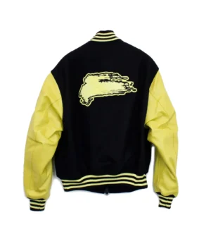 Alternative view of Yellow & Black Letterman Varsity Jacket