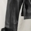 Men's Real Leather Safari Jacket Retro Blazer Coat Sylas Black - Image 6