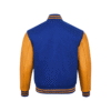 Classic Hybrid Varsity Letterman Jacket Bomber Style Wool & Leather - Image 2