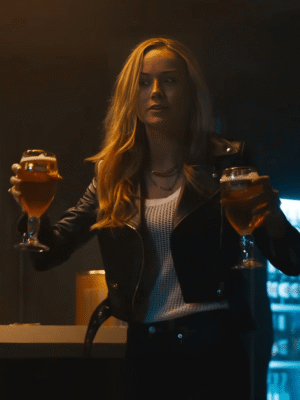 Alternative view of Fast X 2023 Brie Larson Black Leather Jacket