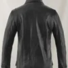 Men's Real Leather Safari Jacket Retro Blazer Coat Sylas Black - Image 4