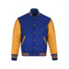 Classic Hybrid Varsity Letterman Jacket Bomber Style Wool & Leather
