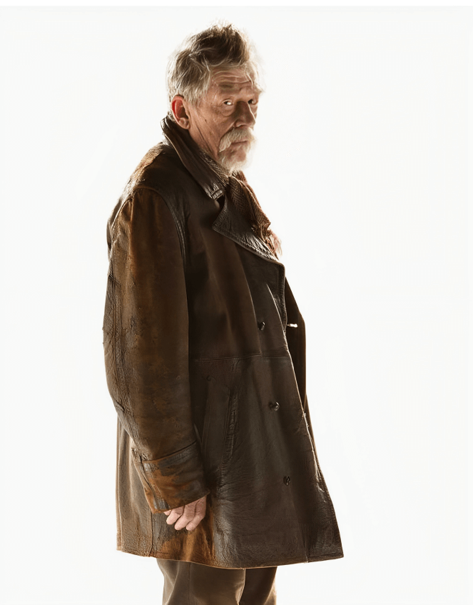 Doctor Who War John Hurt Leather Coat - Image 2