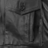 Men's Real Leather Safari Jacket Retro Blazer Coat Sylas Black - Image 8
