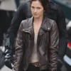 Fast and Furious 8 Letty Ortiz Brown Leather Jacket