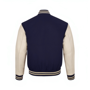 Alternative view of Classic Hybrid Varsity Letterman Jacket, Wool & Original Leather