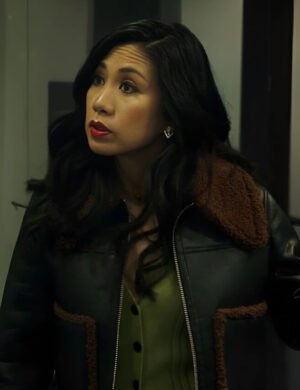 Alternative view of The Equalizer Season 3 Melody Bayani Leather Jacket