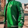 GTA-VI Families Letterman Jacket for MP Male Green Varsity Jacket